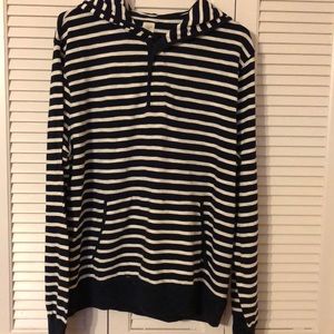 Men’s hooded striped J Crew Shirt